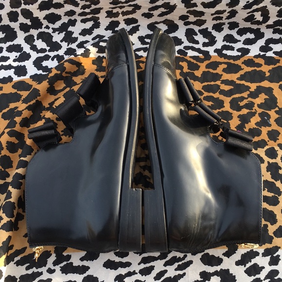 F-troupe Black Bow Faux Crystal Shoes Sz 40 Fits US 9 or 9.5 - Picture 5 of 11